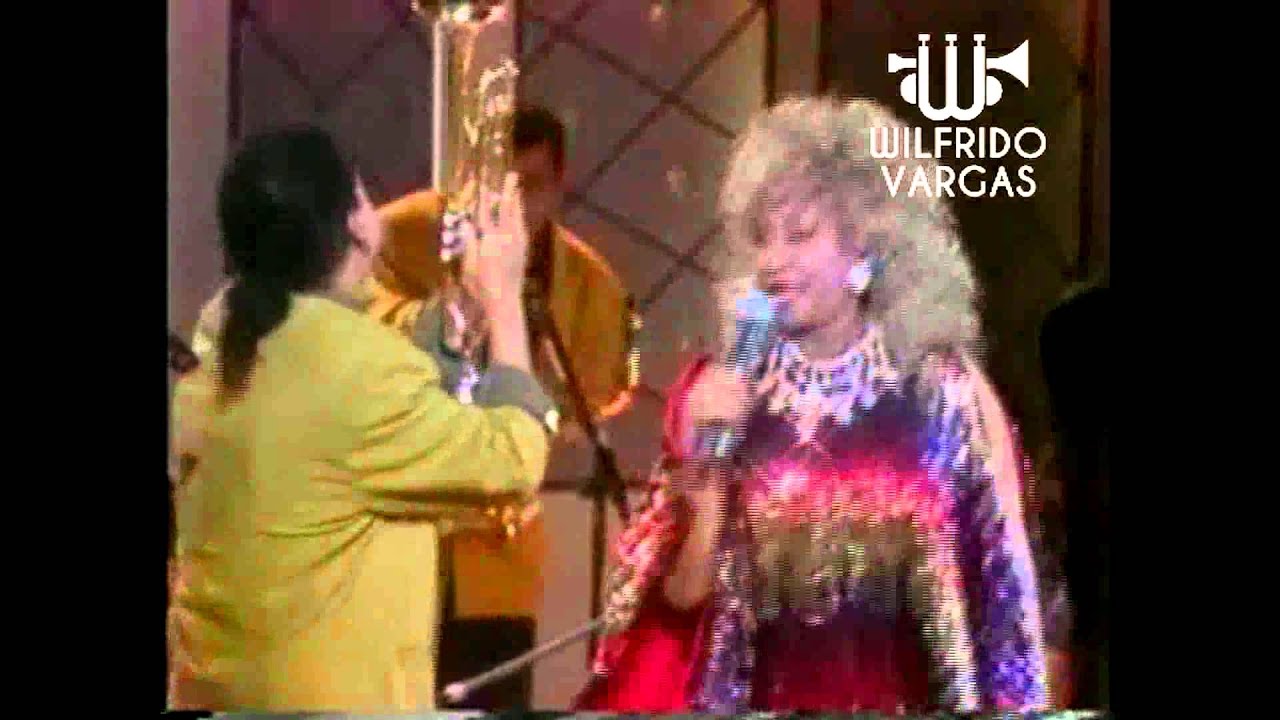 Wilfrido Vargas y Celia Cruz en El Festival de Mérida  Venezuela ,1991