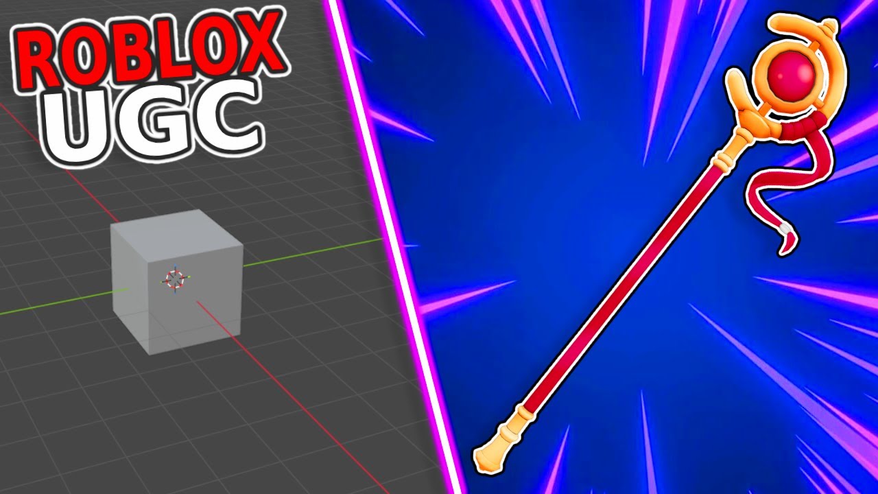 Making Frieren's Staff in Blender for Roblox UGC!