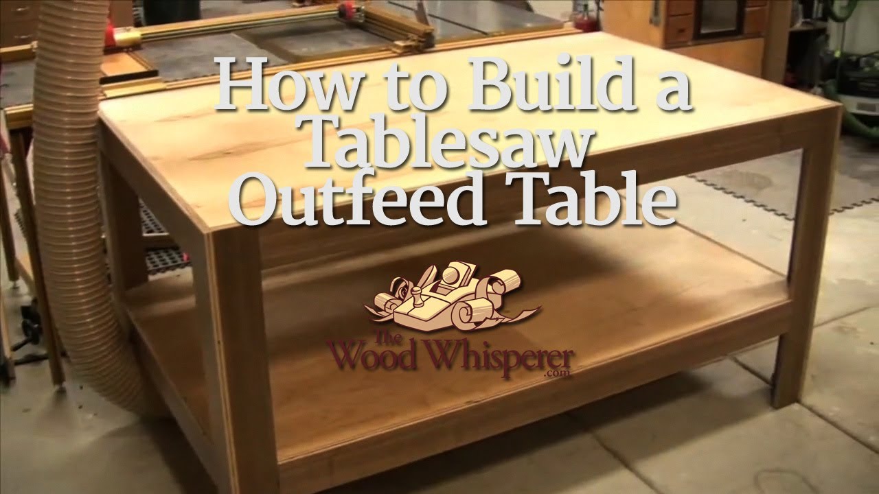 How to Build a Tablesaw Outfeed Table