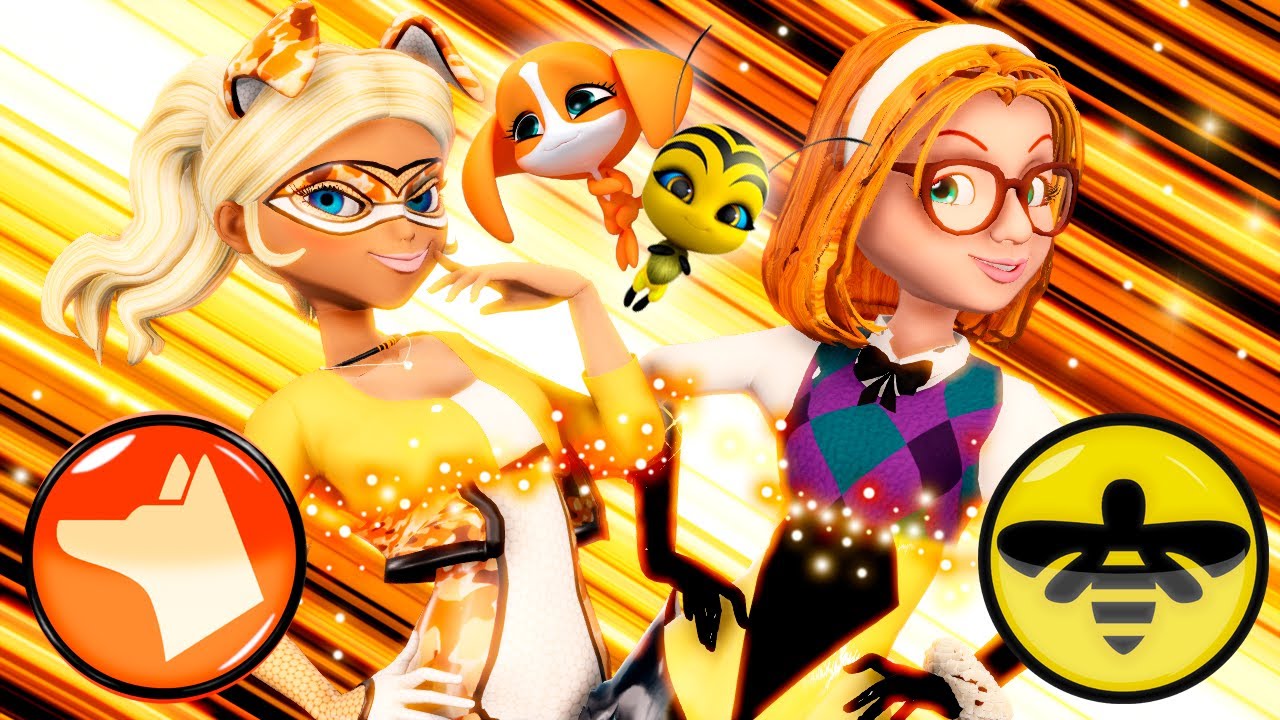[MIRACULOUS EXCHANGE] 🐶Chloe as Le Huntress | 🐝Sabrina as Honey stinger (+ DUET TRANSFORMATION)