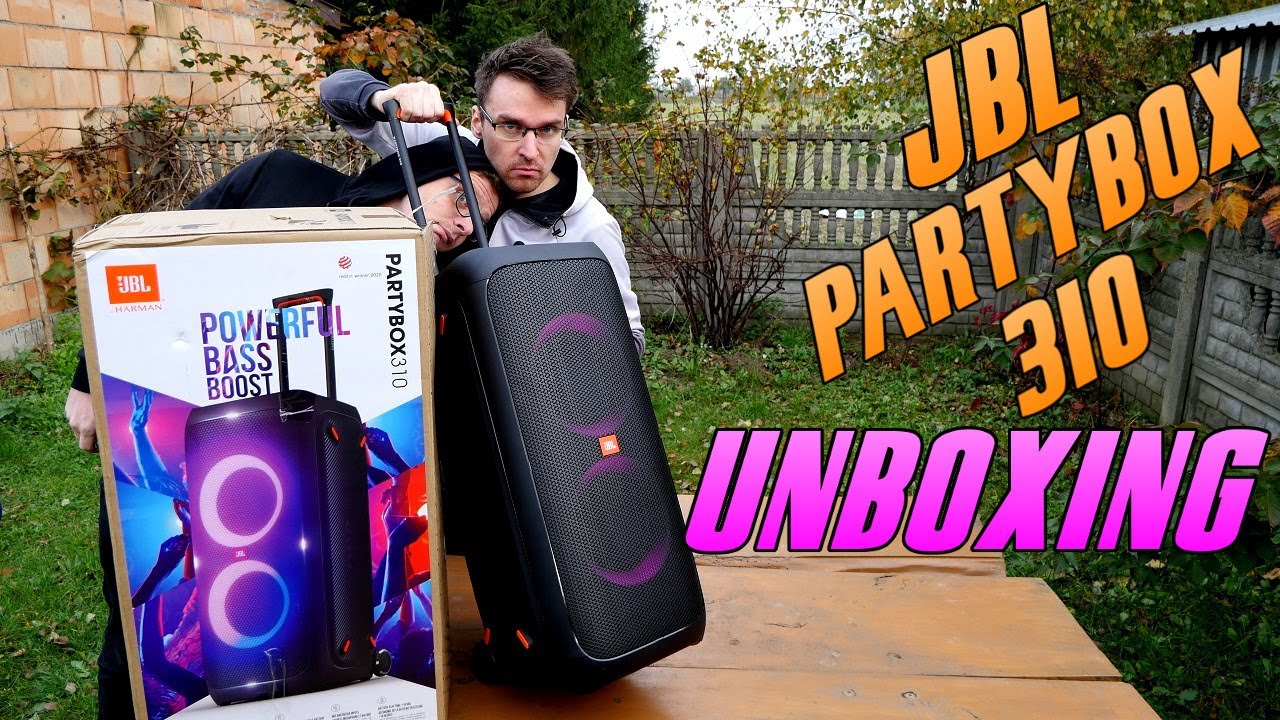 JBL Partybox 310 - unboxing, pierwsze wrażenia / otwieramy odświeżoną wersję Partyboxa 300