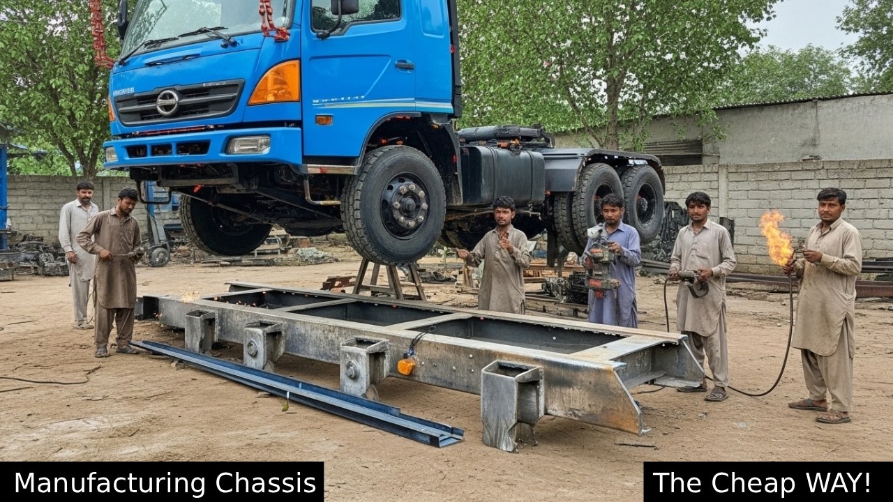 Amazing process of making Complete Truck in 3rd World with Basic Tools is Mind-blowing!