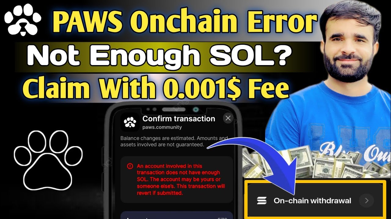 How to Claim PAWS Onchain | PAWS Claiming Error Solved