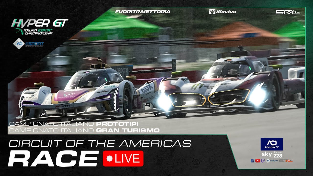 🔴 LIVE! Campionato Italiano ACI Esport Hyper GT 2025 iRacing &ndash; Round 7 COTA
