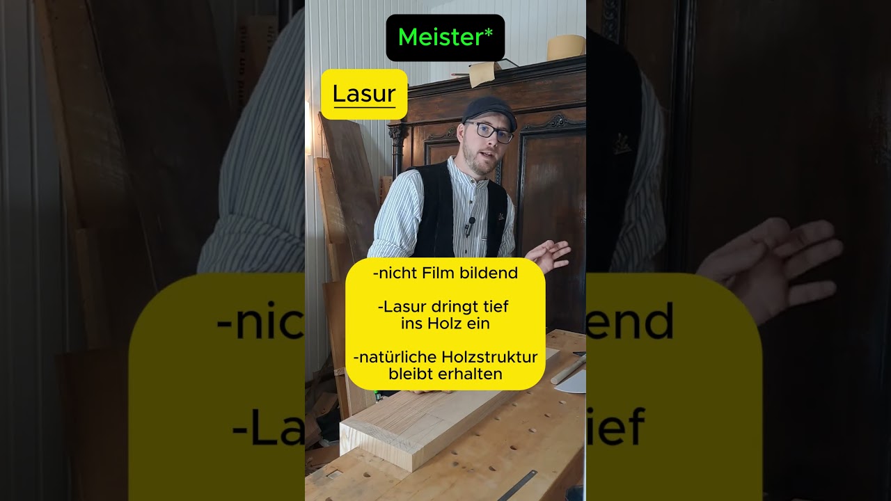 Nehme ich Lack oder Lasur?  #tischler #diy #schweizerholz #woodworking #schuppen