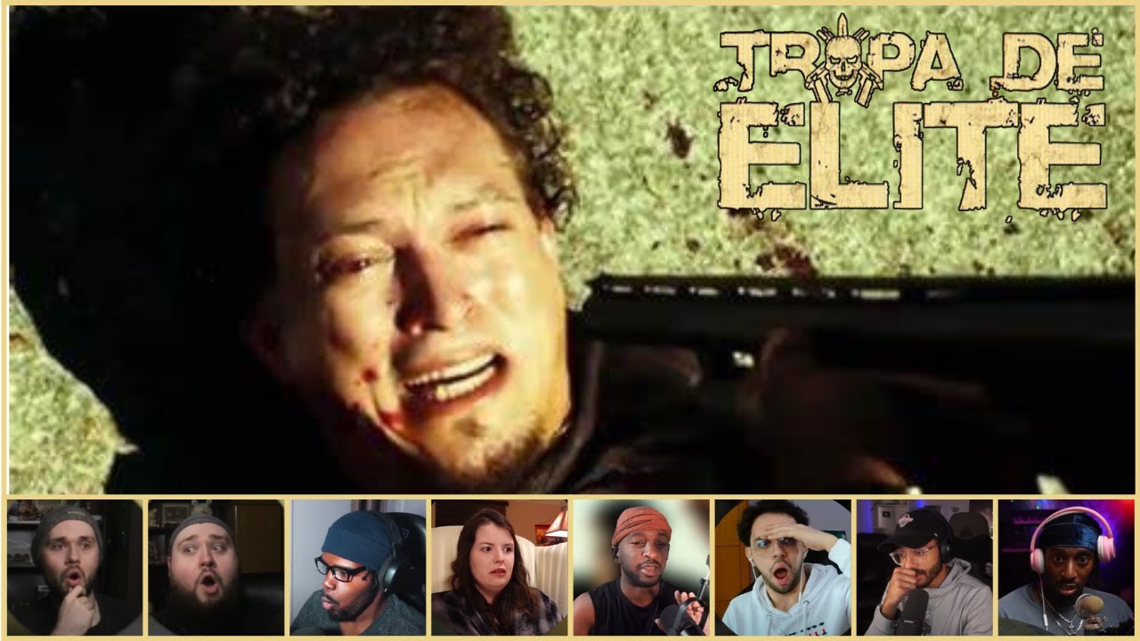 Gringos reagindo ao FINAL DE TROPA DE ELITE (ATIVE AS LEGENDAS)