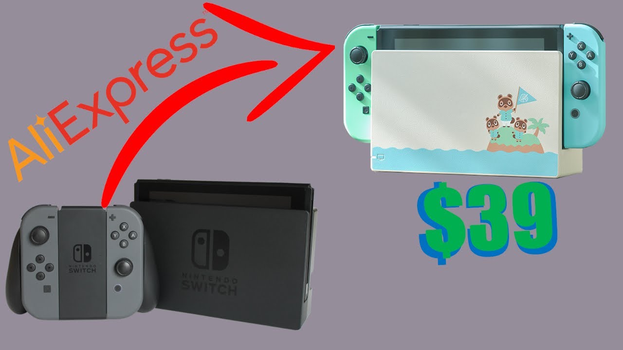 Animal Crossing Nintendo Switch FOR $39! - Shell Swap with AliExpress! [Unboxing and Assembly]