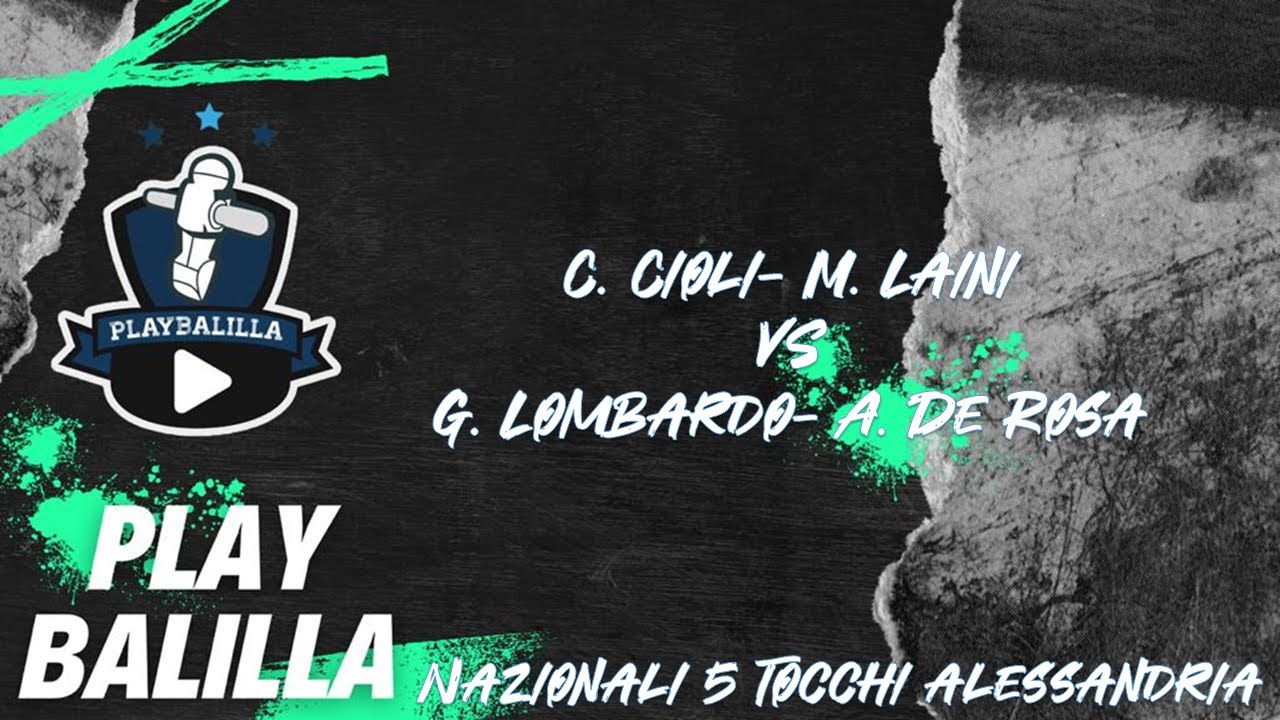 C. Cioli- M. Laini VS G. Lombardo- A. De Rosa  Nazionali Alessandria