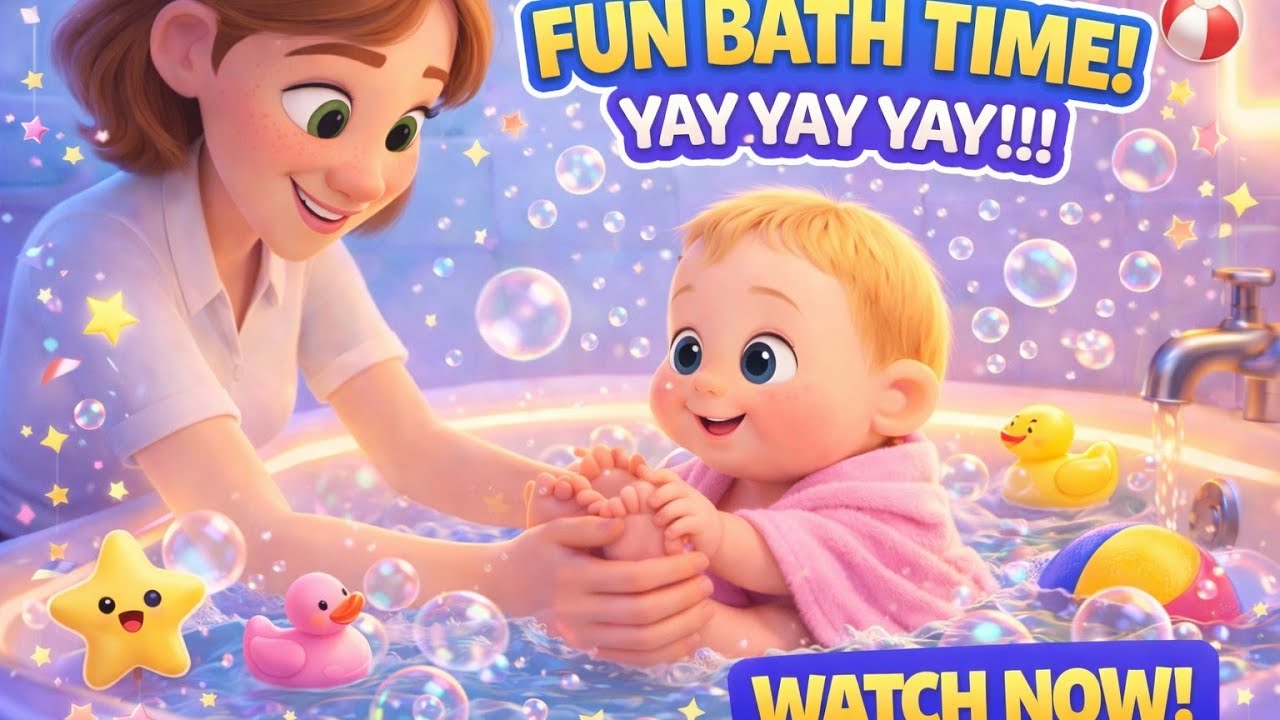 Bath Time Bath Time Yay Yay Yay 🛁🎵 | Fun Bath Song for Kids | ARGkids