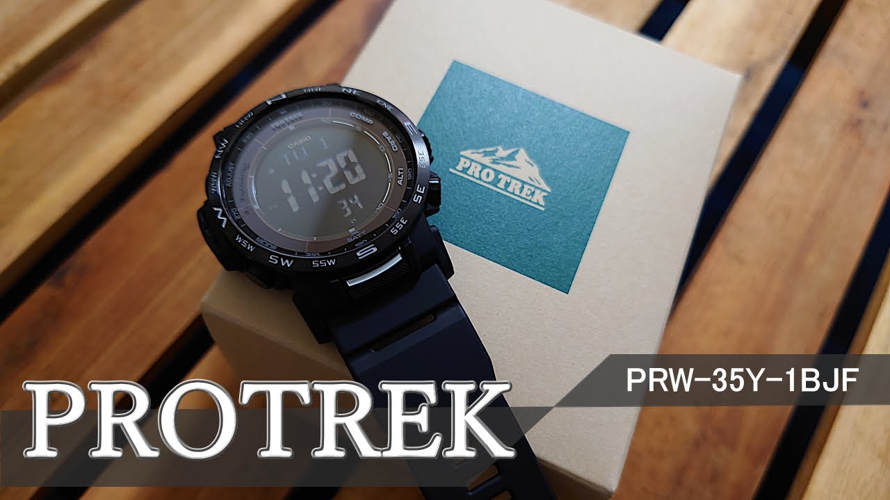 PRW-35Y-1BJF：登山用の腕時計にプロトレックを買ってみた！2023『CASIO PROTREK CLIMBER LINE PRW-35 Series』【登山道具レビュー】