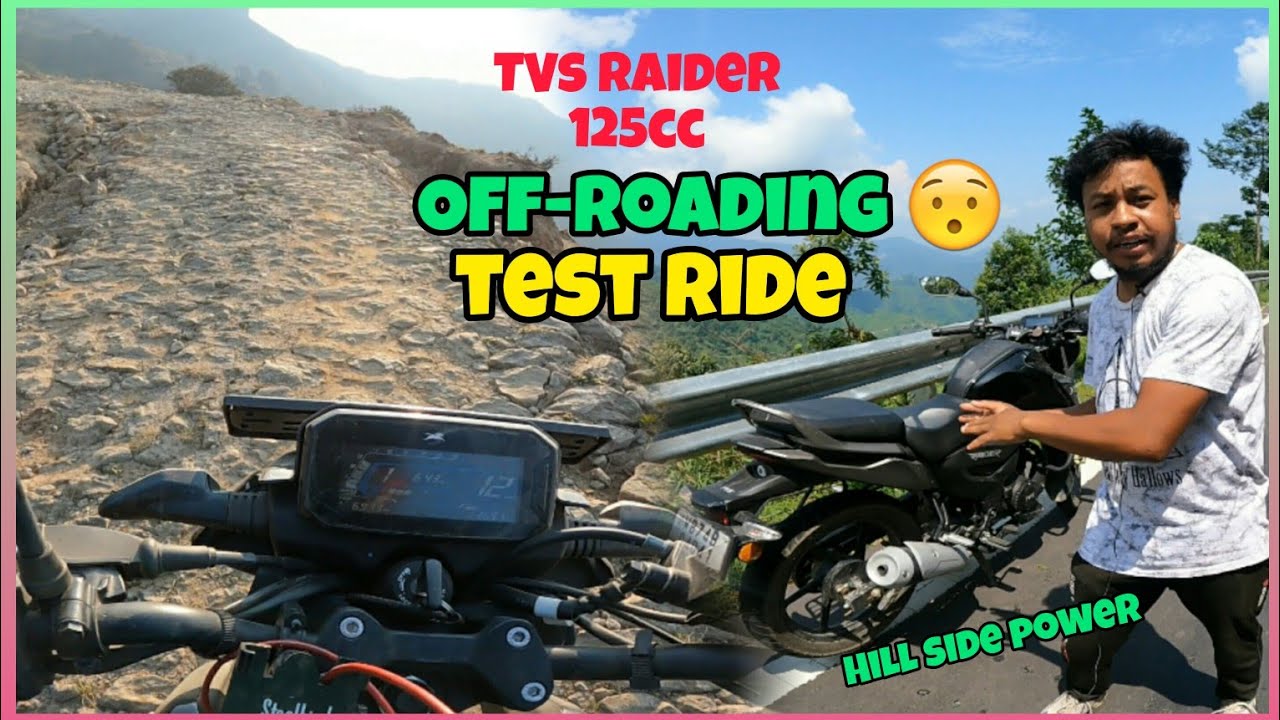 TVs raider 125cc Off-road test ride 🔥| hill side Power | Highest point of West Bengal Sandakphu