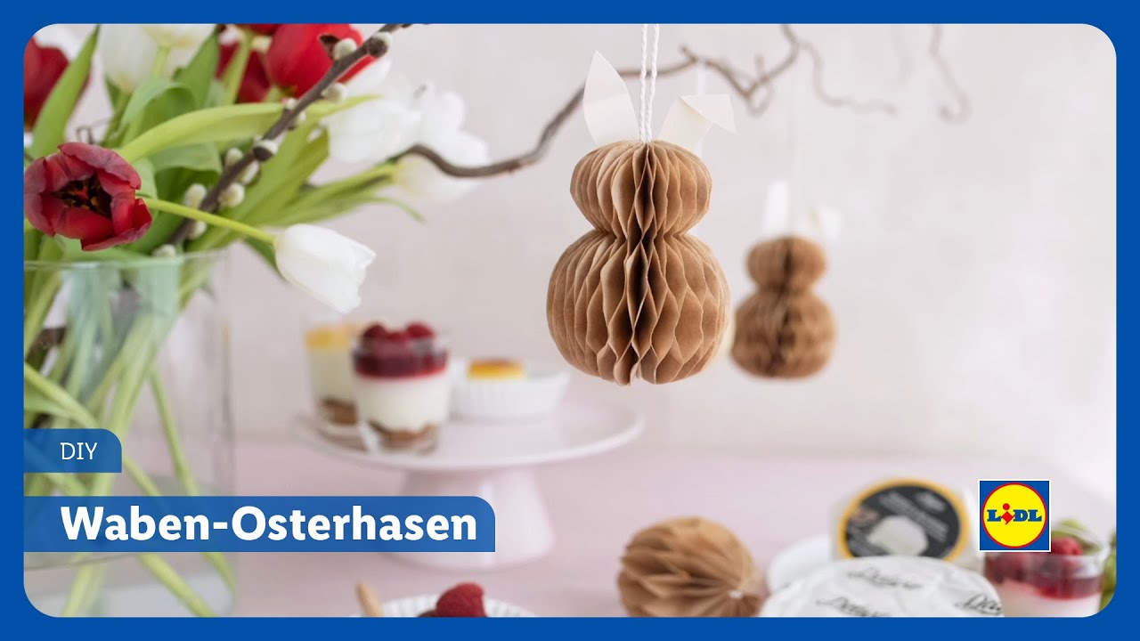 DIY Waben-Osterhasen mit Step by Step Anleitung | Lidl &Ouml;sterreich