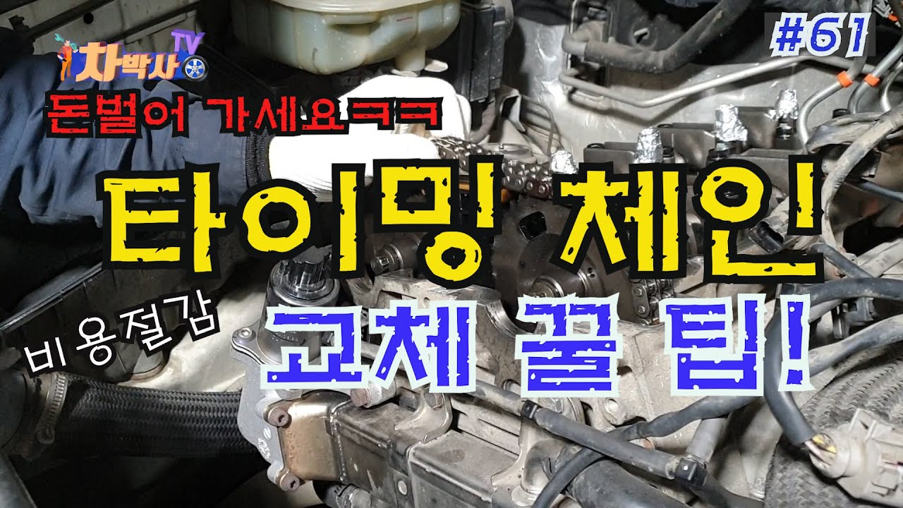 차박사TV_61회 돈 벌어 가세요. 타이밍체인 교체 꿀 팁! The ultimate tip to change your timing chain.