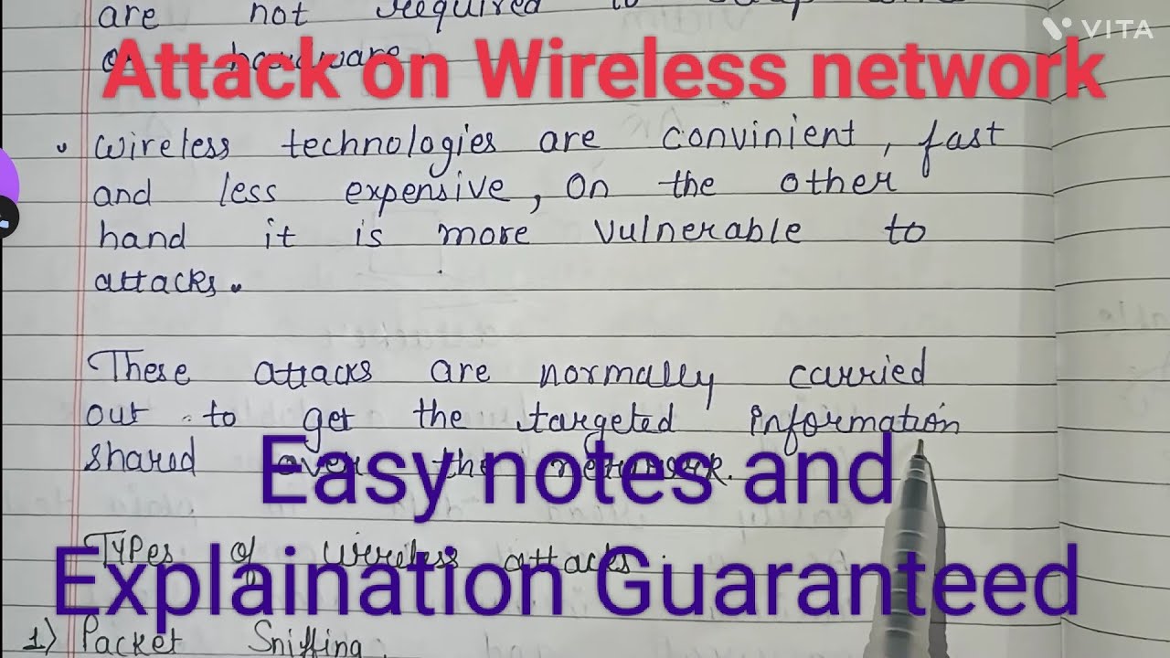 Attacks on wireless network