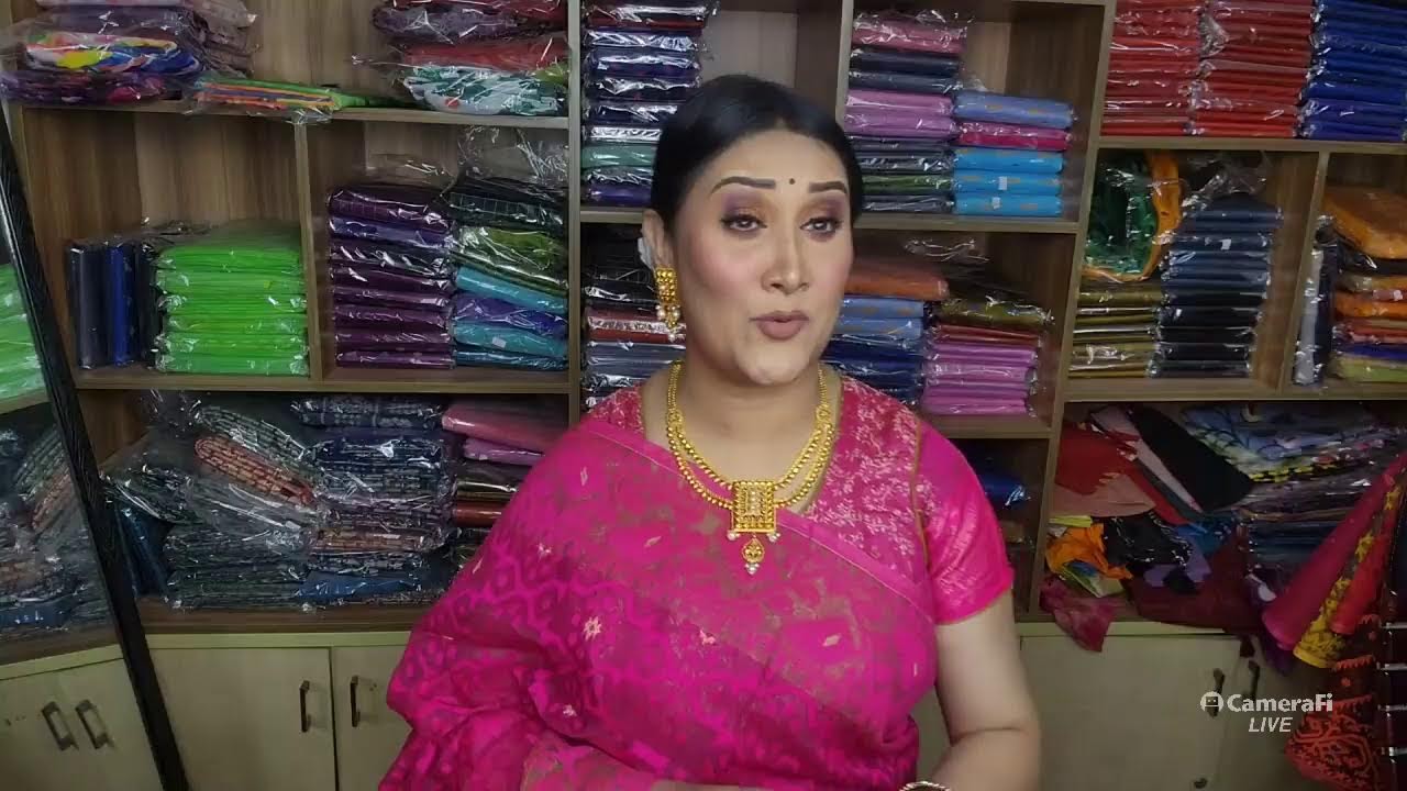 ভারী কাজের জামদানী মোটিফের টাইঙাইল শাড়ি লাইভ ২০২৬ | Jori Maslice Cotton | Rong Polli - রঙ পল্লী