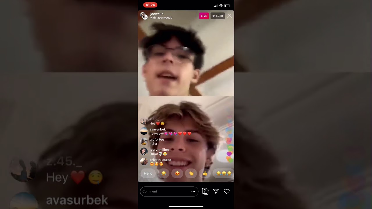 Joe waud live with Jason