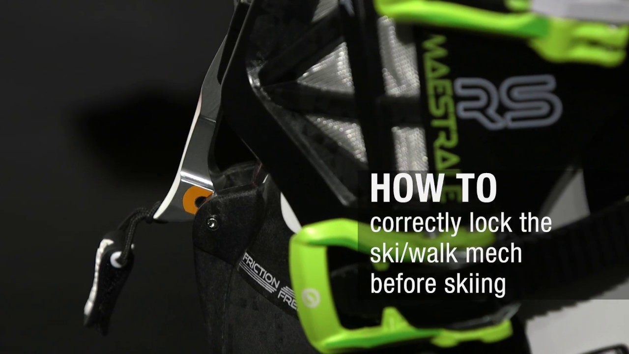 HOW TO correctly lock the ski/walk mech before skiing - MAESTRALE RS