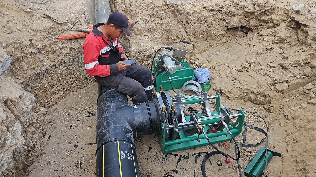 Operation Video For SWT-V Series Hydrauic HDPE Pipe Butt Fusion Welding Machine SDR11
