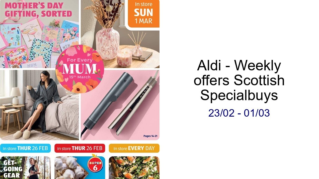 Aldi - Weekly offers Scottish Specialbuys 23/02 - 01/03