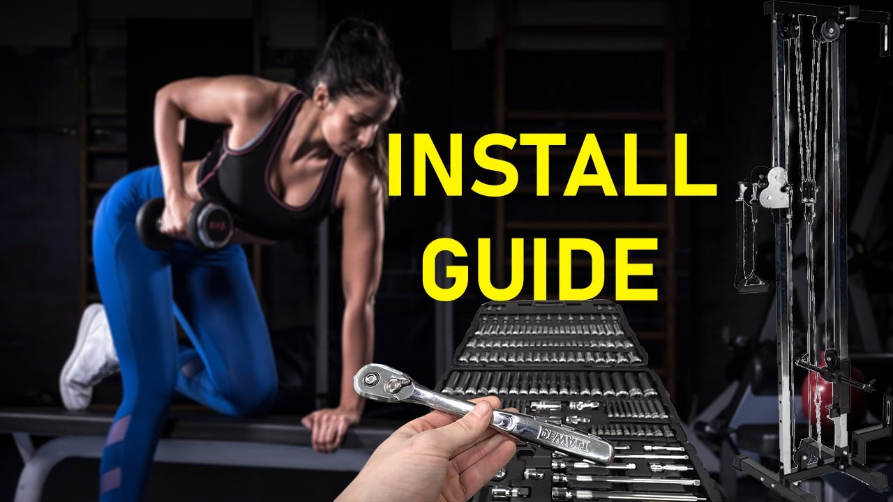 TITAN FITNESS Wall Mounted Pulley Tower COMPLETE INSTALL GUIDE