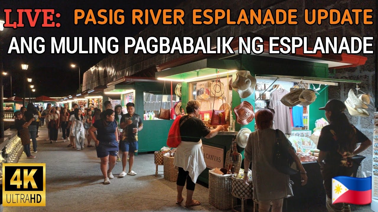 WOW! MULING PAGPAPABALIK NG MAGANDANG PASYALAN NG MAYNILA | PASIG RIVER ESPLANADE UPDATE