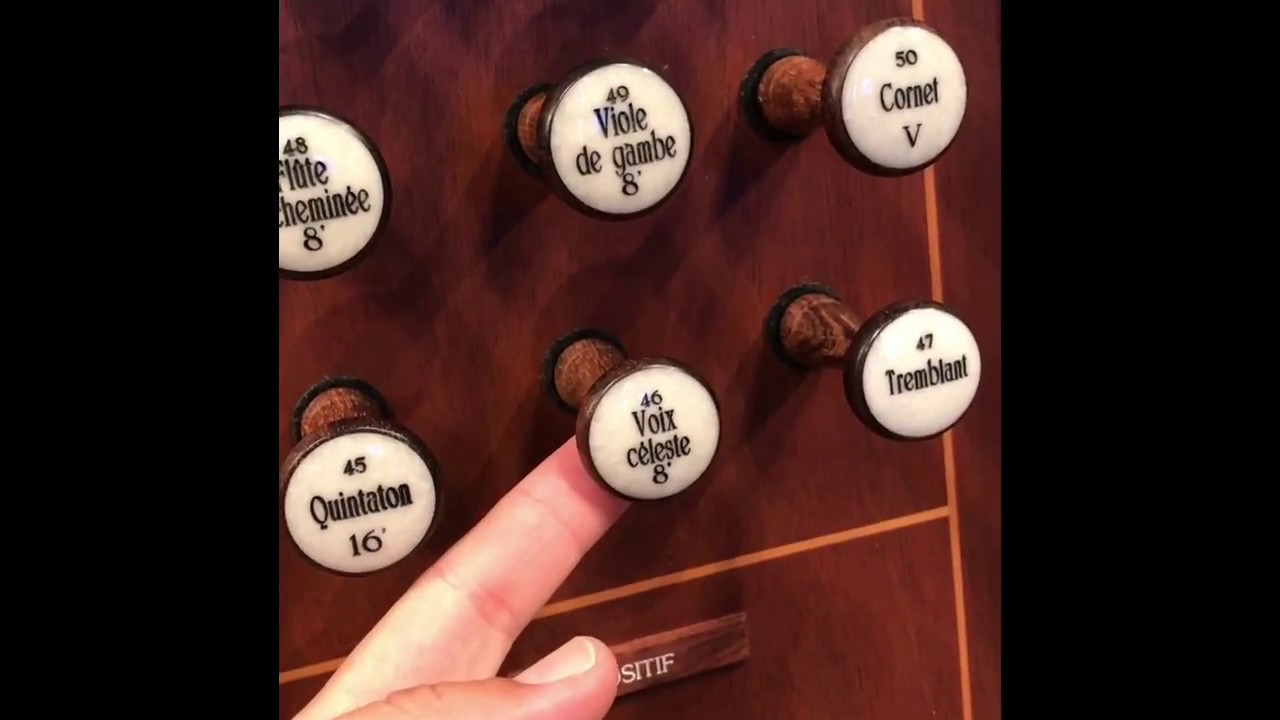 Pipe Organ Stops - Bales Recital Hall