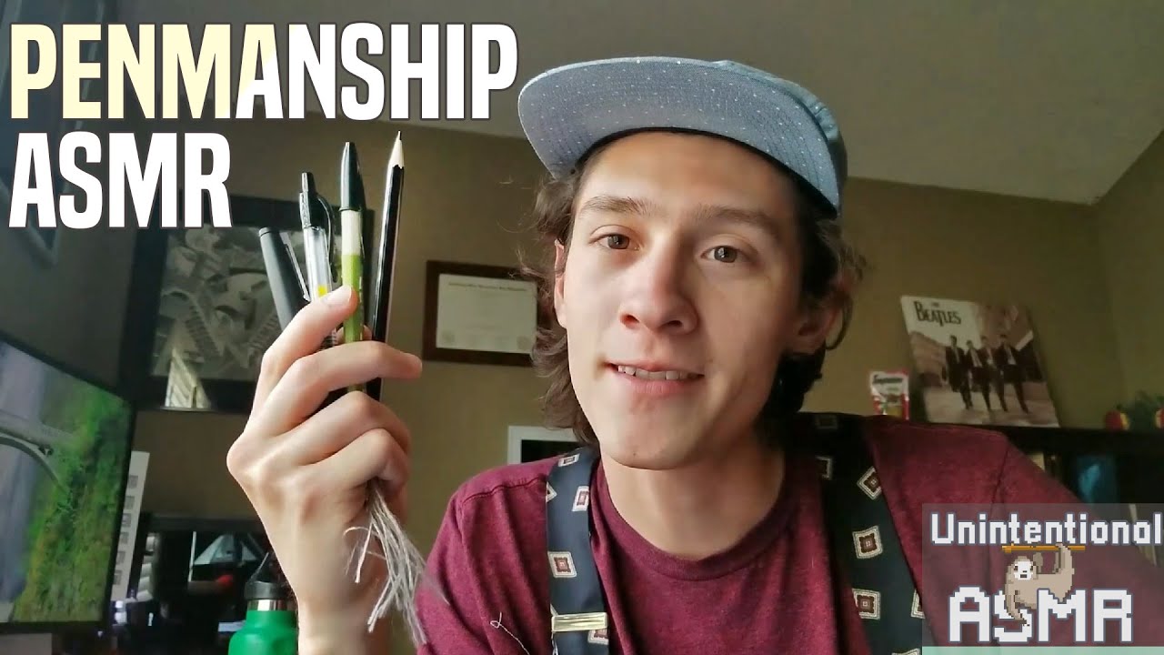 Unintentional ASMR ✒️ Peaceful Penmanship Practice (soft spoken, writing sounds)