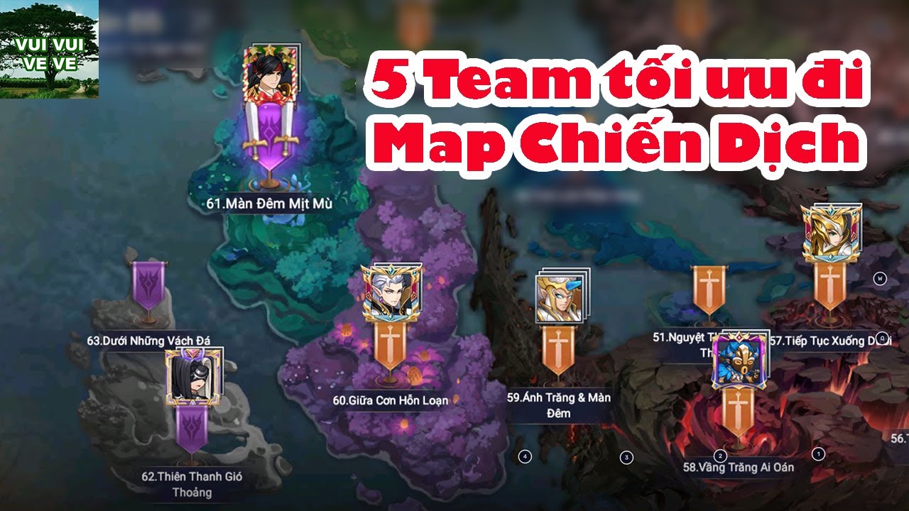 Team đi Map Chiến Dịch tối ưu - Mobile Legends: Adventure MLA Vietnam