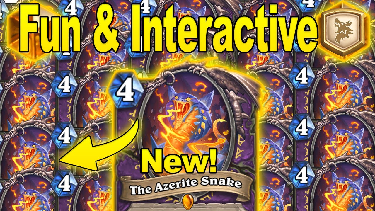 My Snake Warlock Is The Best Most Fun & Interactive Design at Showdown in the Badlands | Hearthstone