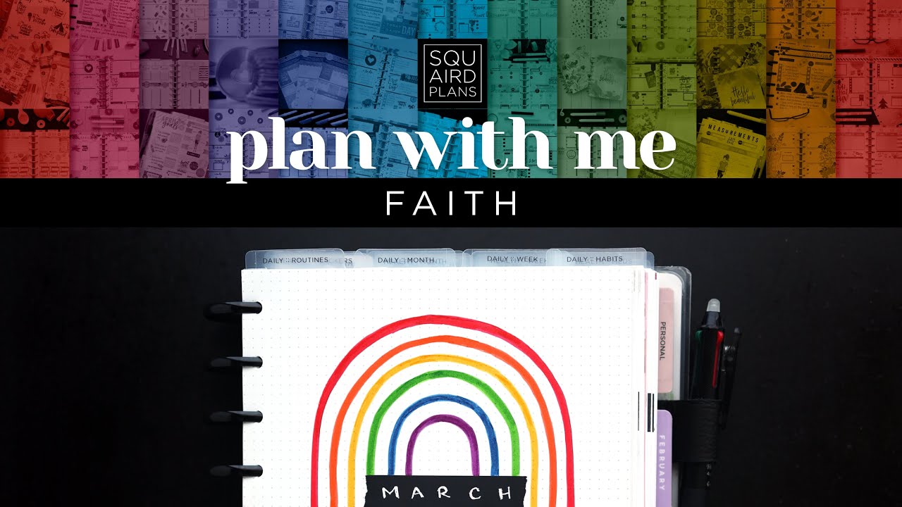 Планирование с верой :: Радужная тема марта :: Bullet Journal в классическом Happy Planner