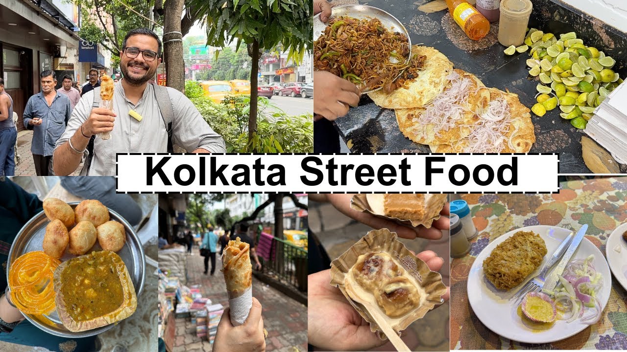Kolkata Street food [ Part 1 ] | Kachori, Baked Rasgulla, Kathi roll and more