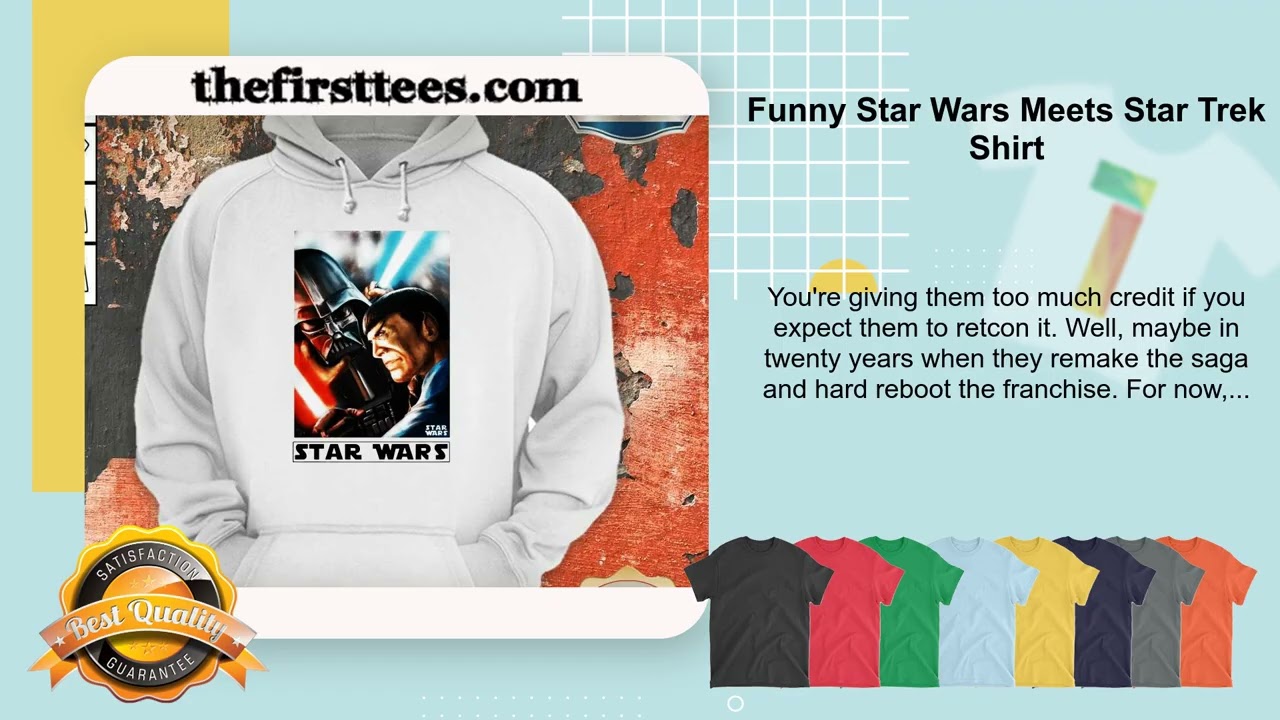 Funny Star Wars Meets Star Trek Shirt