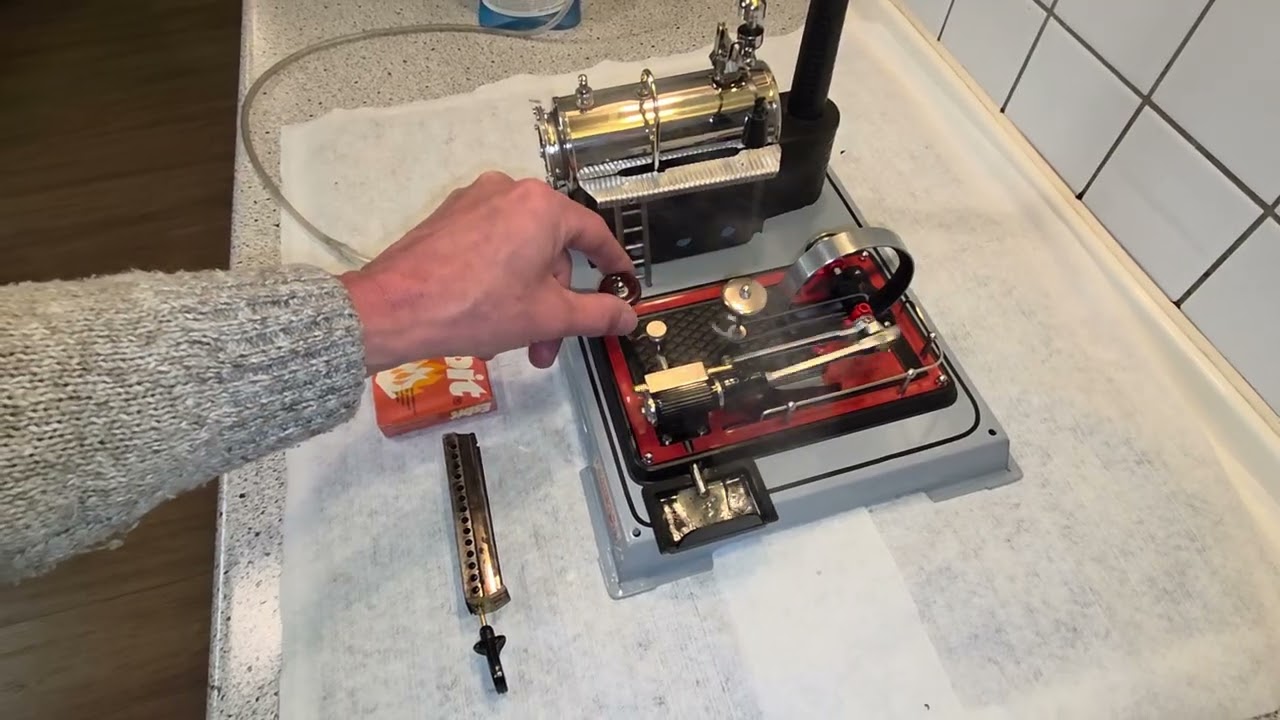 Dampfmaschine Wilesco Modell D16 neu und anders aufgebaut 