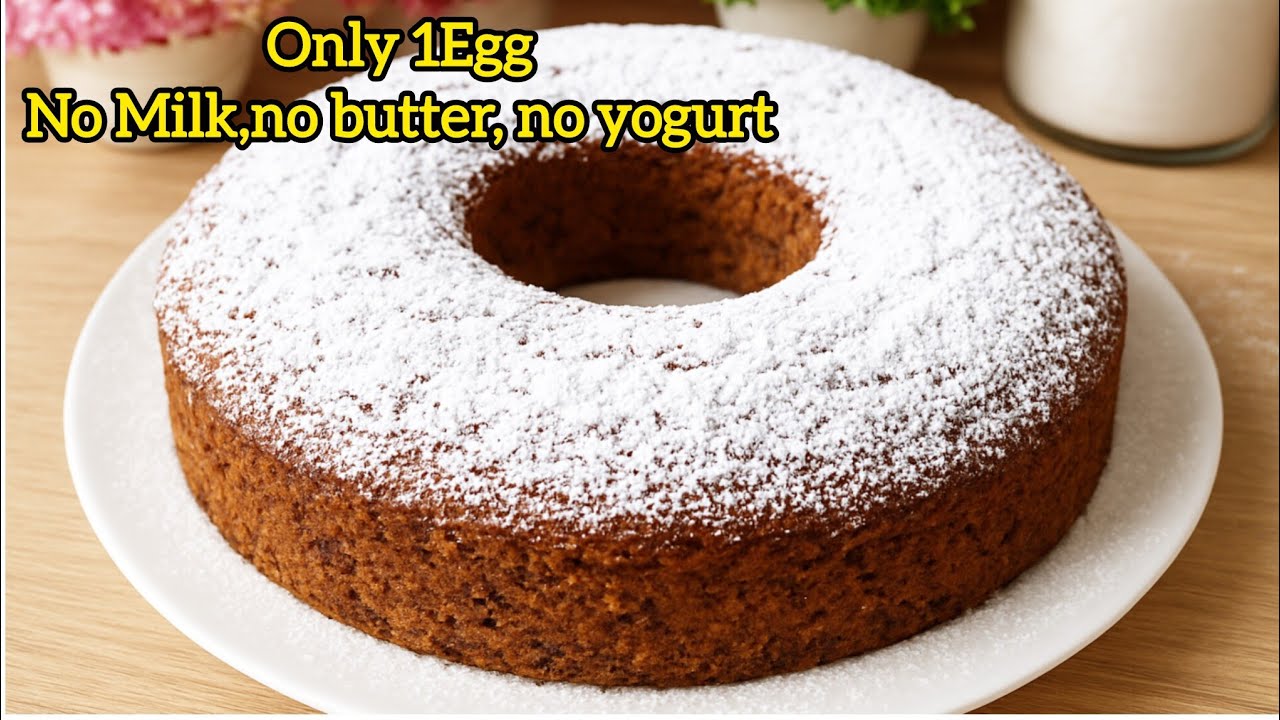 ​Only 1 Egg! ☕ Amazing Coffee Cake Recipe ‼️No Milk, No Butter, No Yogurt