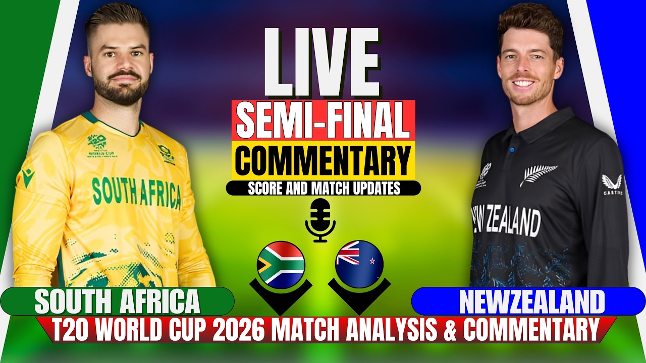 Live: South Africa vs Newzealand | T20 World Cup | SemiFinal-1 | Match Analysis | Nz vs Sa Live