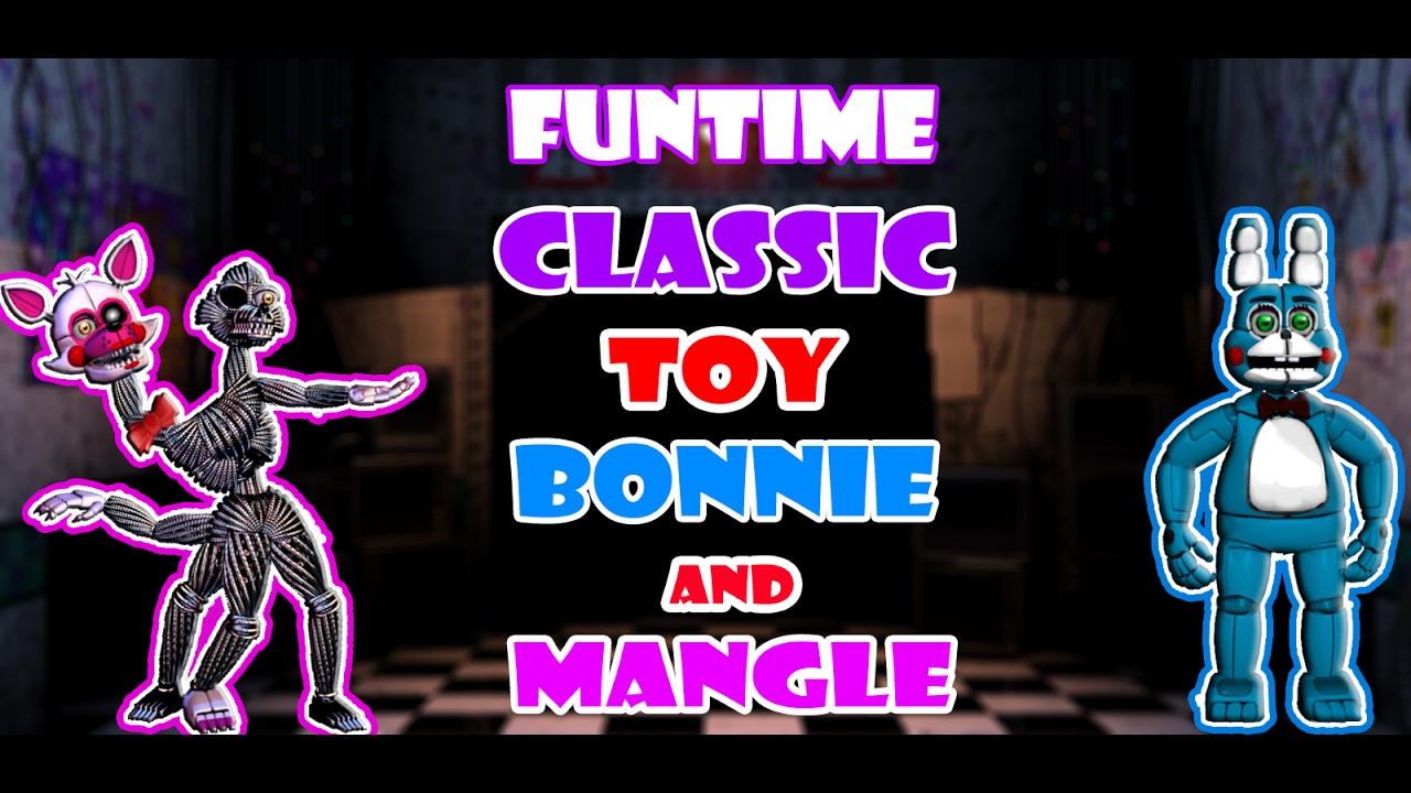 ||FnaF Speededit|| Funtime Classic Toy Bonnie and Mangle||