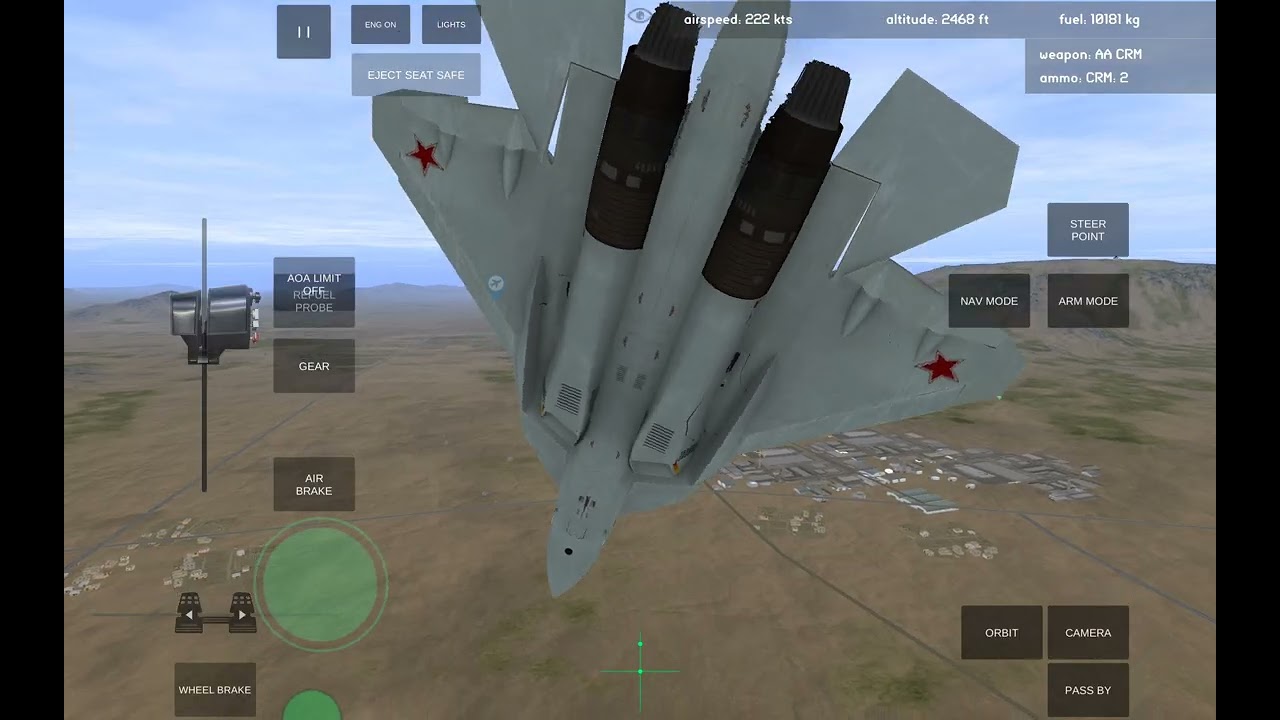 !!!SU-57 Cobra Maneuver Armed Air Forces!!!