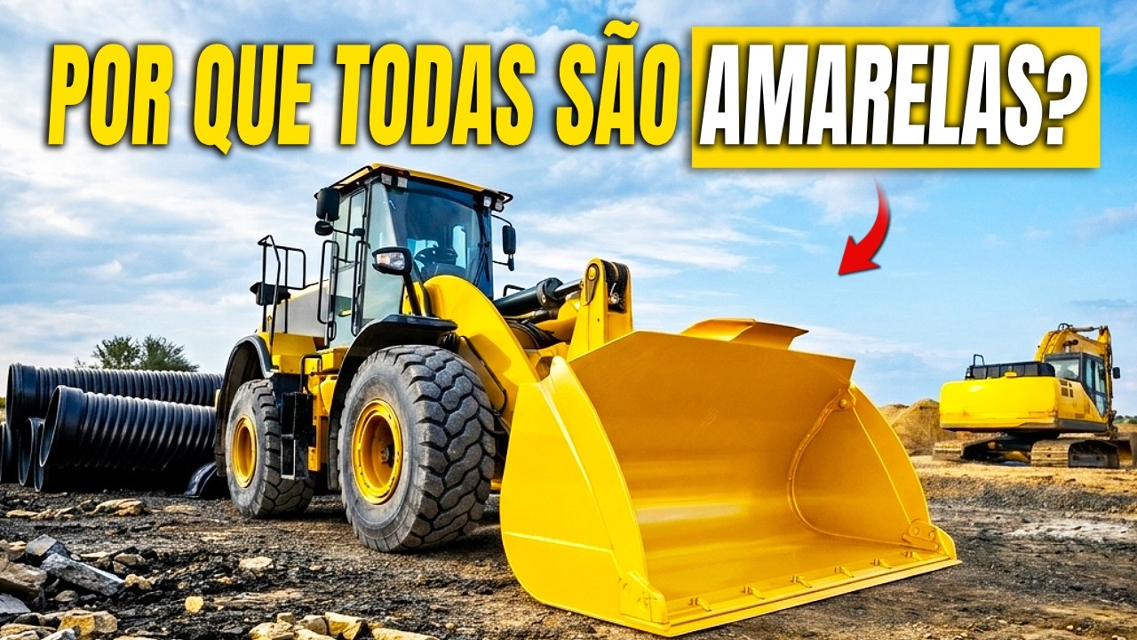 Por que TODA a maquinaria pesada é amarela?
