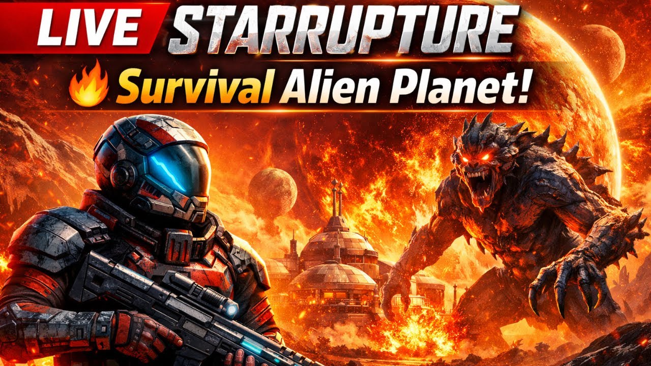 SURVIVAL DI PLANET BERBAHAYA! 🔥 STARRUPTURE LIVE GAMEPLAY