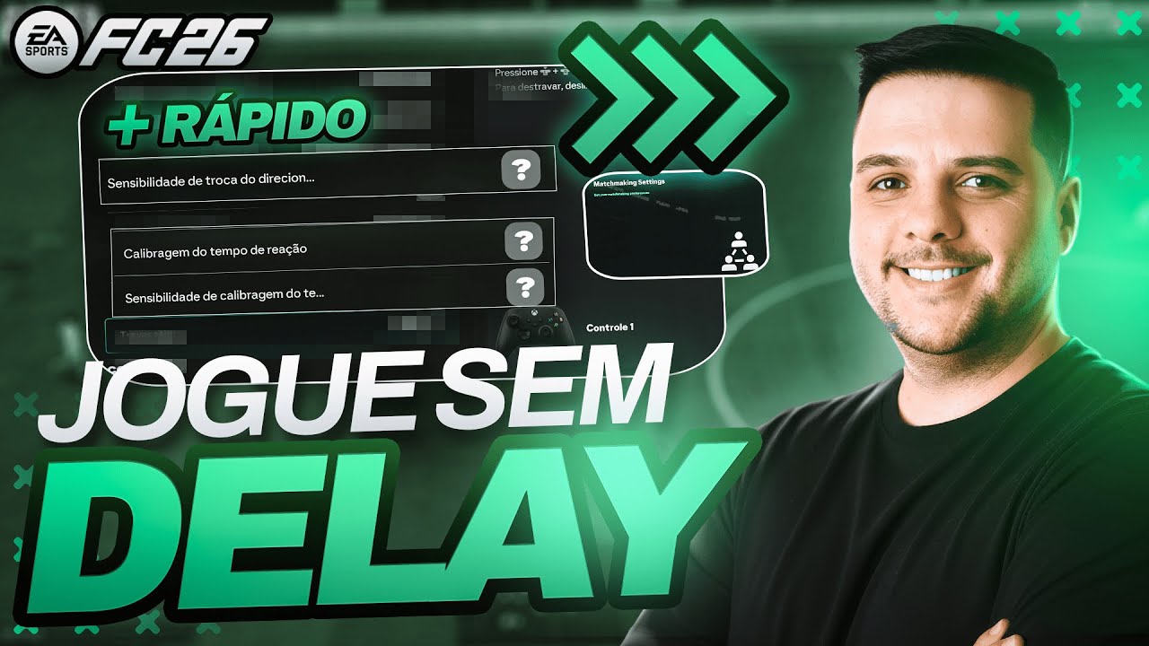 COMO REMOVER O DELAY NO EAFC26 FAÇA ISSO URGENTE – Essas opções estão Prejudicando Sua GAMEPLAY!