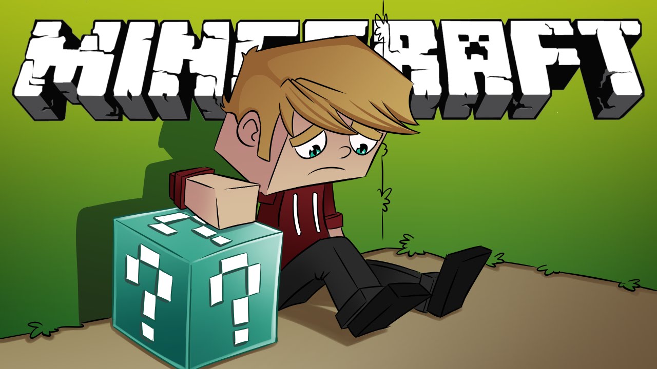 Minecraft - Blue LUCKY BLOCK PVP FFA - Herobrine MAZE