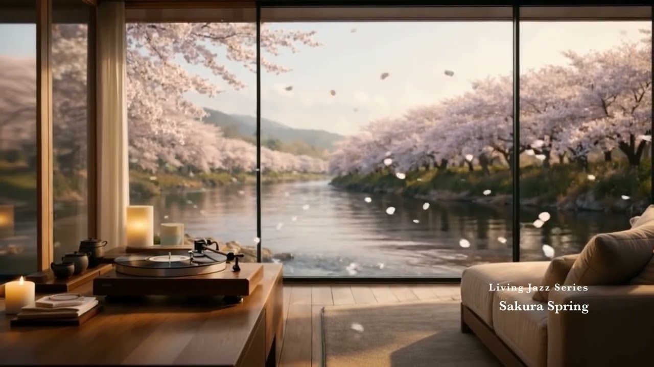 Jazz for Focus 🌸 | Sakura Spring Living in Nakameguro