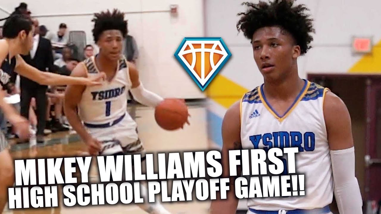 MIKEY WILLIAMS FIRST HIGH SCHOOL PLAYOFF GAME!! | Drops 37 & Advances to Next Round