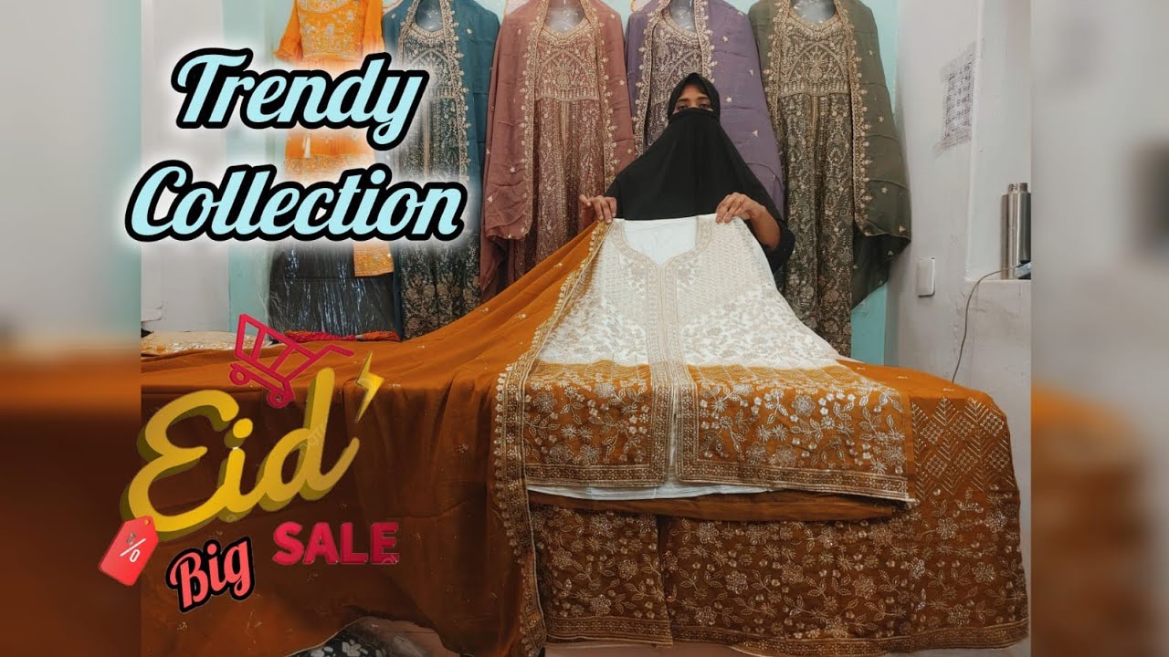 TRENDY RAMZAN COLLECTIONS FULL FROCK SHAEDED SHARARA 