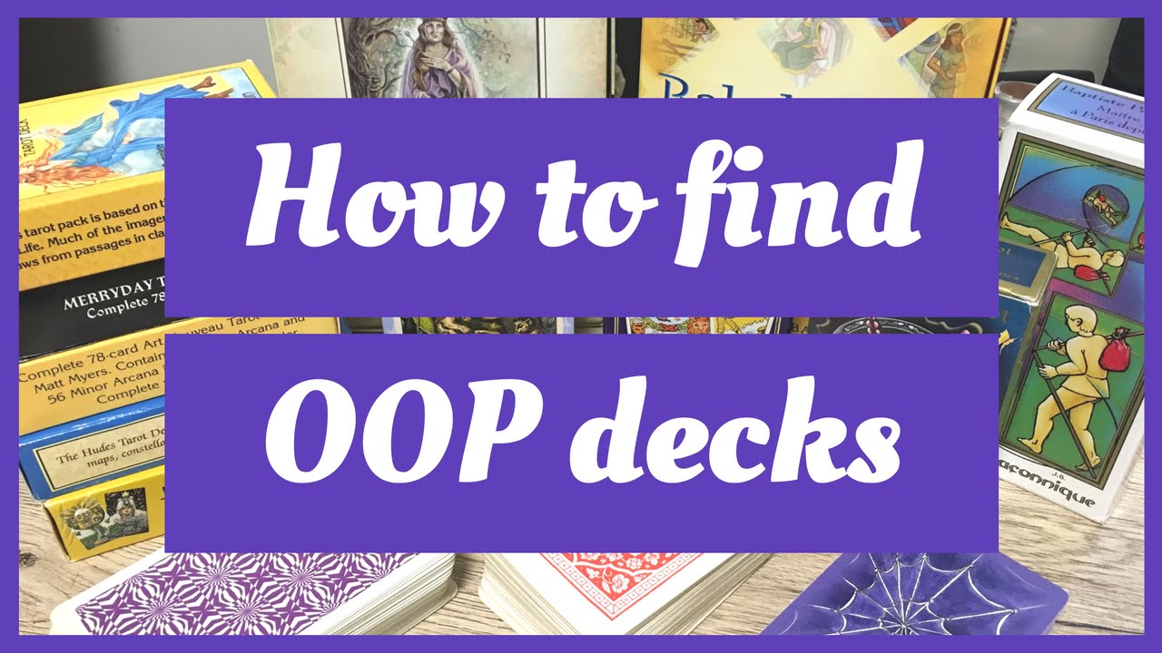 How to find out of print or vintage tarot decks
