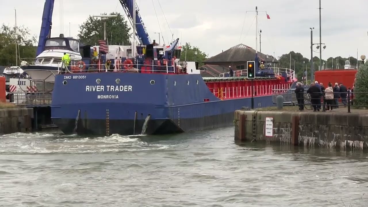 'The River Trader Arrives In Preston Dock - 21st August 2024'