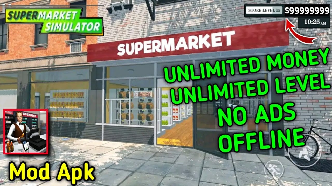 Supermarket Simulator 1.0.7 Mod Apk ( Unlimited Money Unlimited Level )