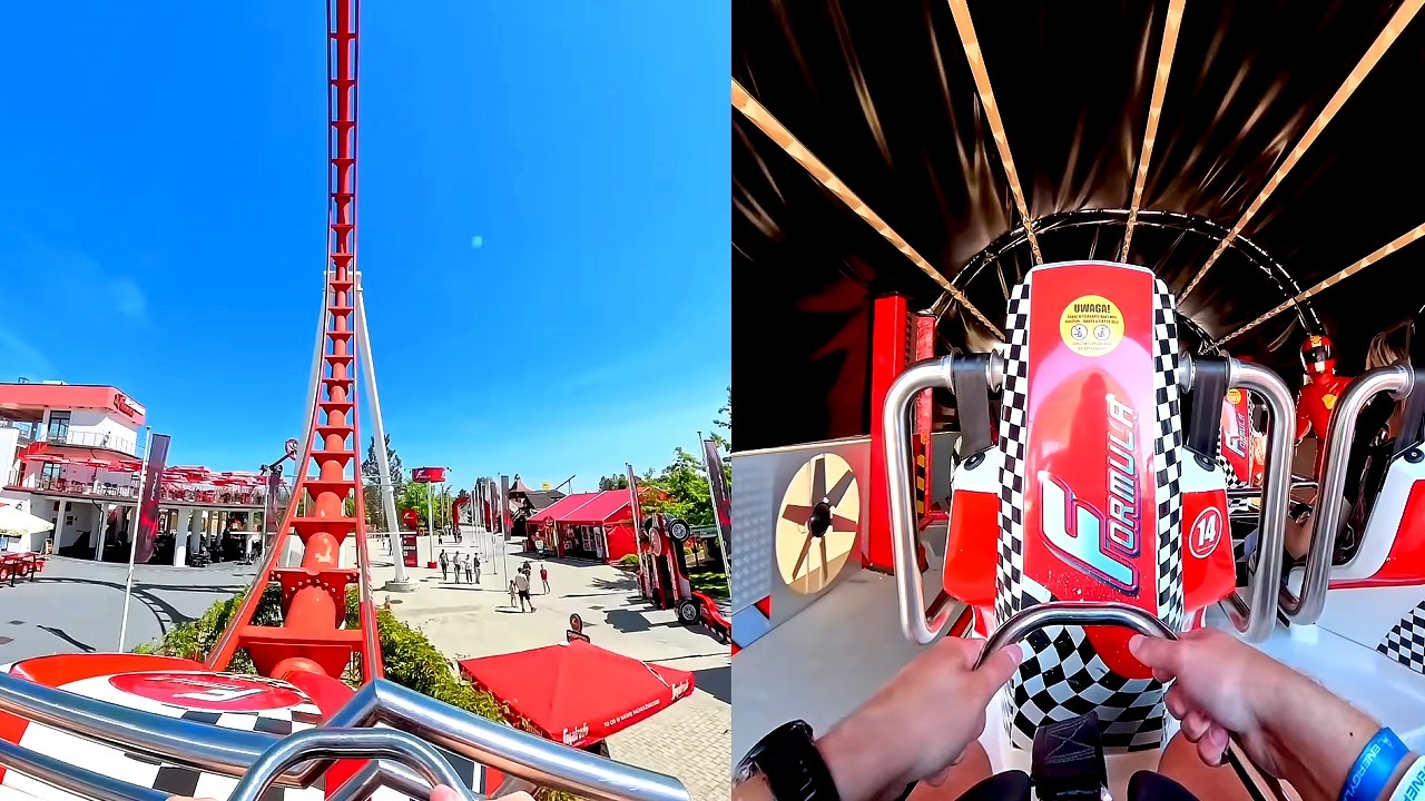 Formuła Prz&oacute;d vs Tył - Energylandia 2025 (4K) (POV) (Zator, Polska) Insta360 X5