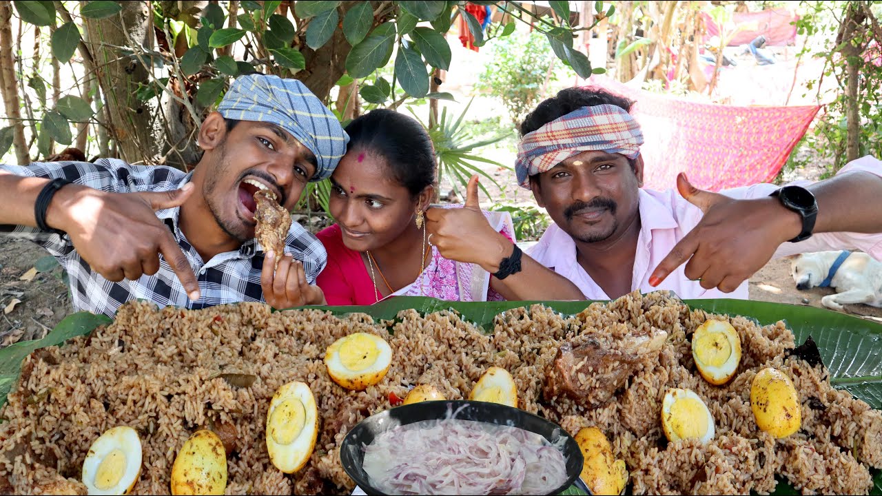 Unlimite Hyderabad Mutton Biryani with Egg  Eating Mukbang