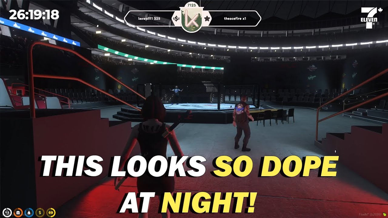 Nancy shows the VLC fight set up inside the Cerberus Arena! (Both Day and Night!) | NoPixel 3.0 RP